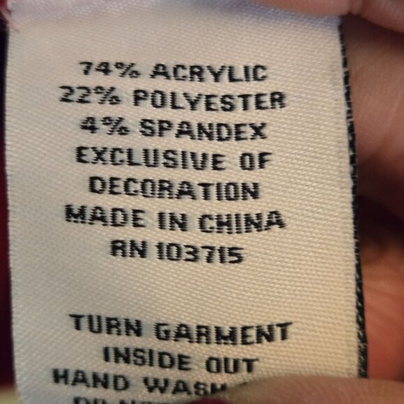 Nanette Lepore Red Embellished Puff Sleeve Sweater Size S - Picture 8 of 8